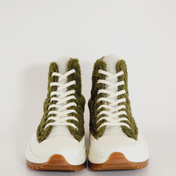 Converse run star hike Olive Green High-Top Women's Sneakers - Picture 2 of 4